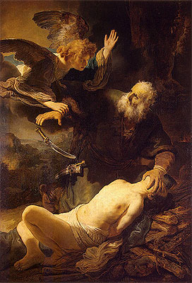 The Sacrifice of Abraham, 1635 | Rembrandt | Gemälde Reproduktion