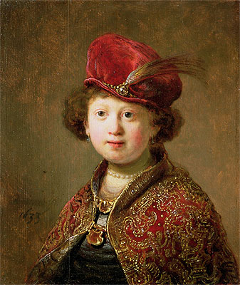 A Boy in Fanciful Costume, 1633 | Rembrandt | Painting Reproduction