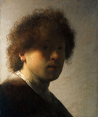 Self Portrait as a Young Man, c.1628 | Rembrandt | Painting Reproduction