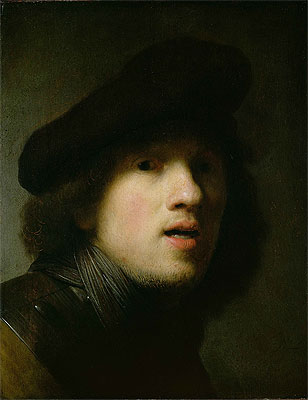 Self Portrait, c.1629 | Rembrandt | Painting Reproduction