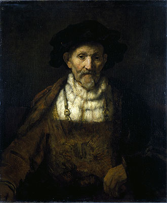 An Old Man in Fanciful Costume, Undated | Rembrandt | Gemälde Reproduktion