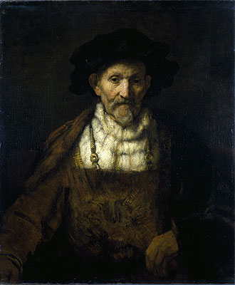 An Old Man in Fanciful Costume, n.d. by Rembrandt | Painting Reproduction