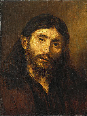 Bust of Christ, c.1648/52 by Rembrandt | Painting Reproduction