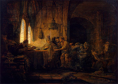 Gleichnis von den Arbeitern im Weinberg | Rembrandt | Gemälde Reproduktion