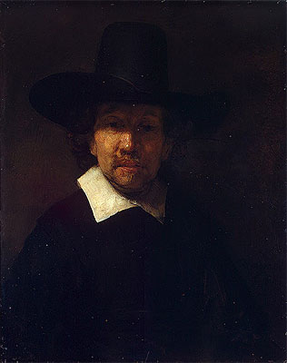 Portrait of the Poet Jeremias de Decker, 1666 | Rembrandt | Painting Reproduction