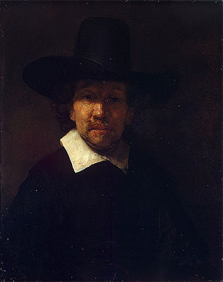 Porträt des Dichters Jeremias de Decker | Rembrandt | Gemälde Reproduktion