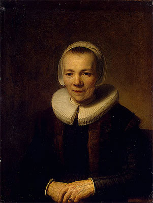 Portrait of Baertje Martens, c.1640 | Rembrandt | Painting Reproduction