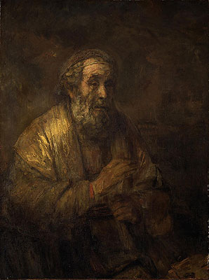 Homer, 1663 | Rembrandt | Gemälde Reproduktion