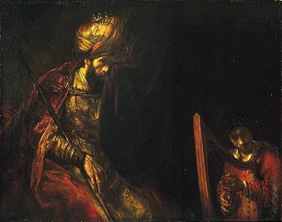 Saul and David, c.1650/55  | Rembrandt | Painting Reproduction