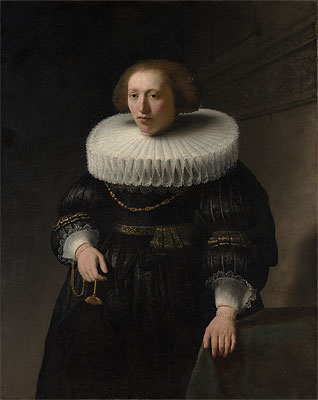 Portrait of a Woman, probably a Member of the Van Beresteyn Family, 1632 | Rembrandt | Gemälde Reproduktion