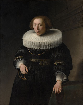 Bildnis einer Frau, wahrscheinlich ein Mitglied der Familie Van Beresteyn | Rembrandt | Gemälde Reproduktion