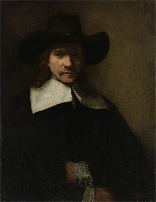 Portrait of a Man, c.1655/60 | Rembrandt | Painting Reproduction