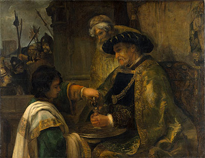Pilate Washing His Hands, Undated | Rembrandt | Gemälde Reproduktion