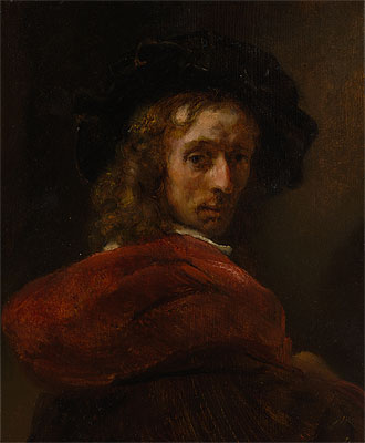 Man in a Red Cloak | Rembrandt | Painting Reproduction