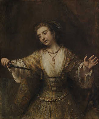 Lucretia, 1664 | Rembrandt | Painting Reproduction