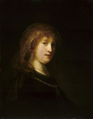 Saskia van Uylenburgh, c.1634/35 | Rembrandt | Painting Reproduction