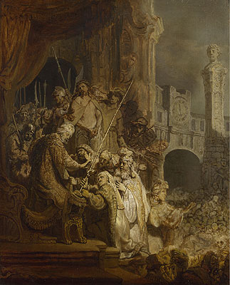 Ecce Homo, 1634 von Rembrandt | Gemälde-Reproduktion
