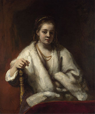 Portrait of Hendrickje Stoffels, 1660 | Rembrandt | Painting Reproduction
