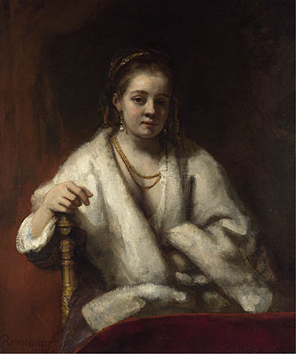 Bildnis von Hendrickje Stoffels, 1660 von Rembrandt | Gemälde-Reproduktion