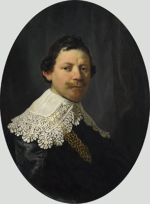 Portrait of Philips Lucasz., 1635 | Rembrandt | Gemälde Reproduktion