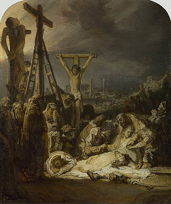 The Lamentation over the Dead Christ | Rembrandt | Painting Reproduction