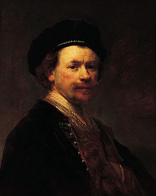 Self-Portrait, c.1636/38 | Rembrandt | Gemälde Reproduktion