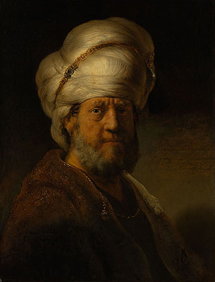 Ein Orientale, 1635 von Rembrandt | Gemälde-Reproduktion