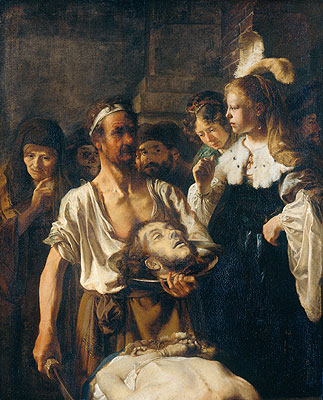 Die Enthauptung Johannes des Täufers, 1645 von Rembrandt | Gemälde-Reproduktion