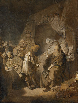 Joseph Tells his Dreams to Jacob, 1633 | Rembrandt | Gemälde Reproduktion