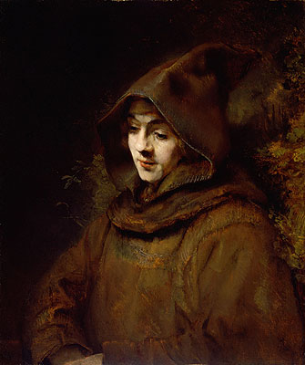 Titus van Rijn in a Monk's Habit | Rembrandt | Painting Reproduction