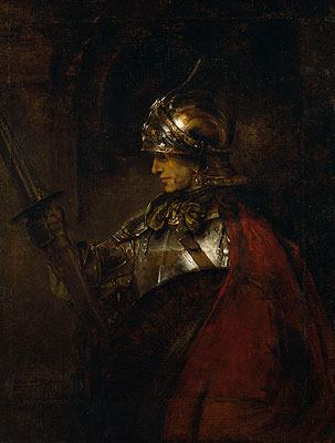 A Man in Armour, 1655 | Rembrandt | Gemälde Reproduktion