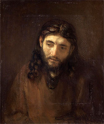 Head of Christ, c.1648/56 | Rembrandt | Painting Reproduction