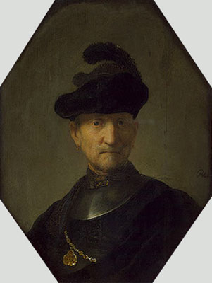 Alter Krieger, c.1630 von Rembrandt | Gemälde-Reproduktion