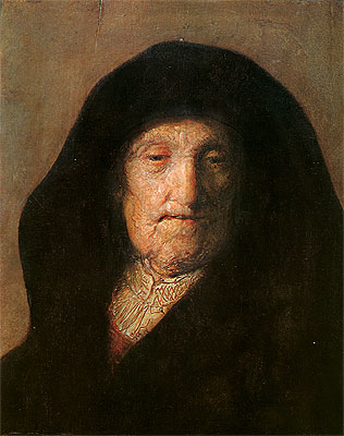Porträt von Rembrandts Mutter | Rembrandt | Gemälde Reproduktion