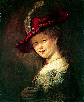 Portrait of the Young Saskia, 1633 | Rembrandt | Gemälde Reproduktion