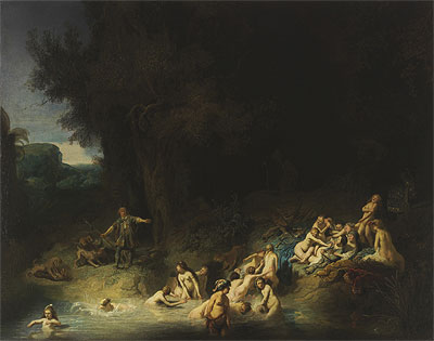 Diana with Actaeon and Callisto | Rembrandt | Painting Reproduction