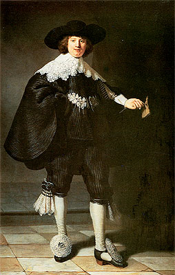 Portrait of Marten Soolmans, 1634 | Rembrandt | Painting Reproduction