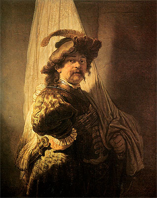 Standard Bearer, 1636 | Rembrandt | Painting Reproduction