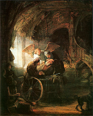 Tobias Cured With His Son | Rembrandt | Painting Reproduction