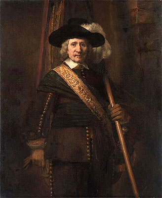 The Standard Bearer (Floris Soop), 1654 | Rembrandt | Gemälde Reproduktion