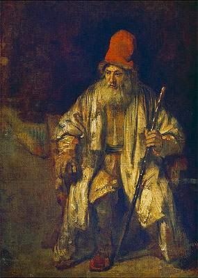 The Old Man with the Red Cap | Rembrandt | Painting Reproduction