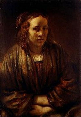 Portrait of Hendrickje Stoffels, n.d. | Rembrandt | Gemälde Reproduktion