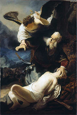 Die Opferung Isaaks | Rembrandt | Gemälde Reproduktion
