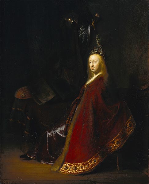 Minerva, c.1631 | Rembrandt | Gemälde Reproduktion