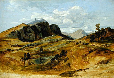 Landscape at Civitella, 1822 | Heinrich Reinhold | Painting Reproduction
