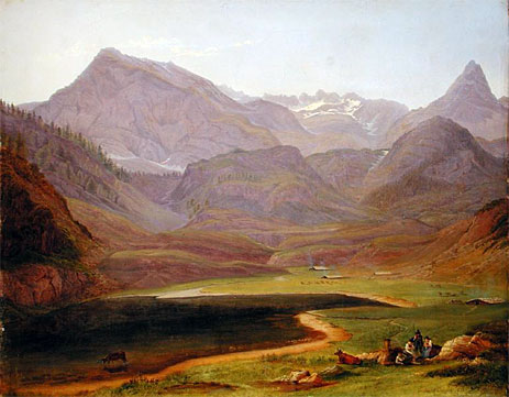 The Funtensee, 1841 | Heinrich Reinhold | Gemälde Reproduktion