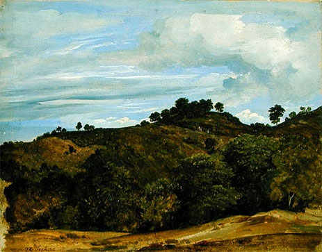 Landscape near Olevano, 1822 | Heinrich Reinhold | Gemälde Reproduktion