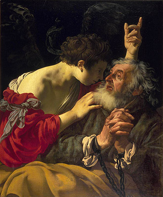 The Deliverance of Saint Peter, 1624 | Hendrick ter Brugghen | Painting Reproduction