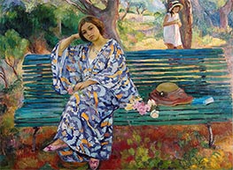 On the Green Bank, Sanary, 1911 by Henri Lebasque | Painting Reproduction