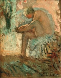 Seated Nude in the Garden (Le Cannet), 1926 by Henri Lebasque | Painting Reproduction